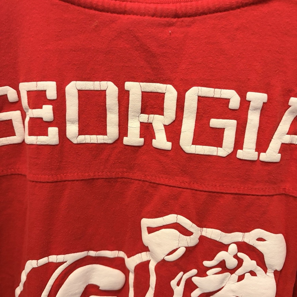 Pressbox Georgia Bulldogs "The Big Shirt" Oversized Long Sleeve Tee Sm Gameday - Picture 5 of 13